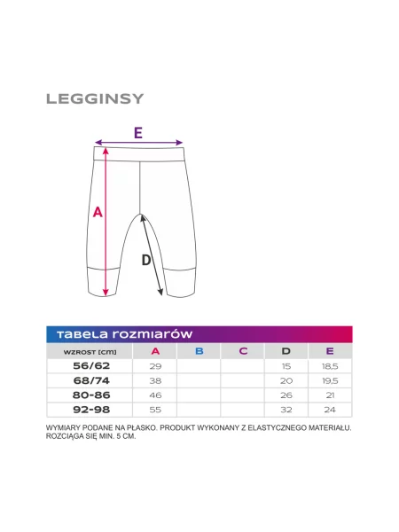 Legginsy dziecięce Eevi brązowe