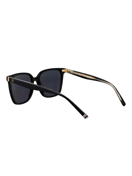 Ochelari de soare pătrați Tommy Hilfiger negru