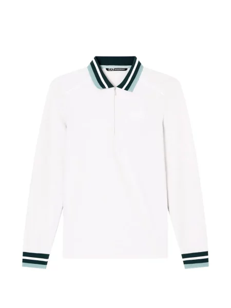 Golf top Ea7 Emporio Armani cu dungi alb