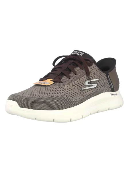 Sneakersy Skechers brązowe