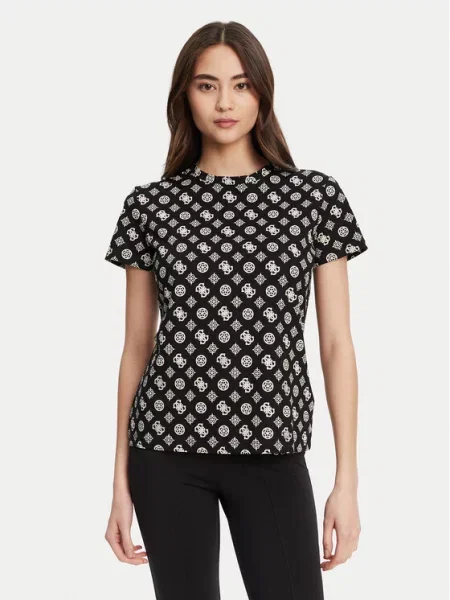 Guess t-shirt PEONY czarny