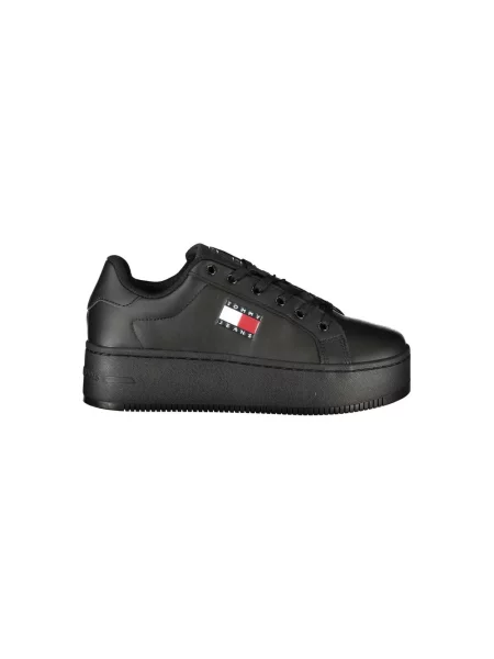 Trampki Tommy Jeans skórzane czarne