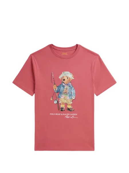 Koszulka polo dziecięca Polo Ralph Lauren różowa