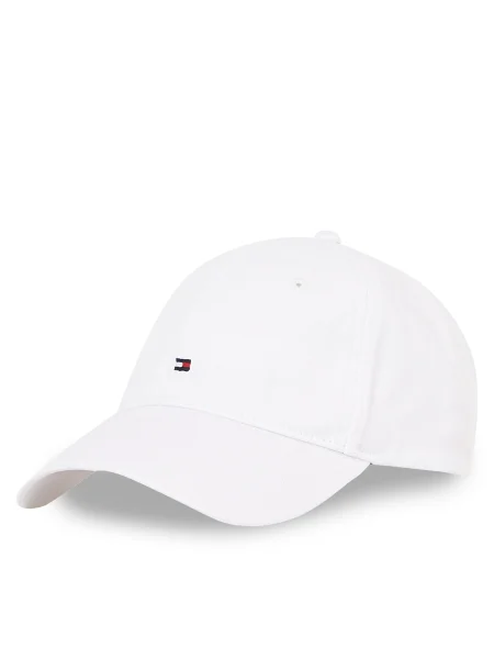 Шапка с козирка Tommy Hilfiger с изчистен дизайн бяло