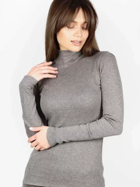 Женский однотонный гольф сіра