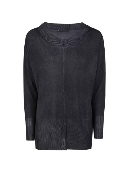 Sweter Pierantoniogaspari prążkowany czarny