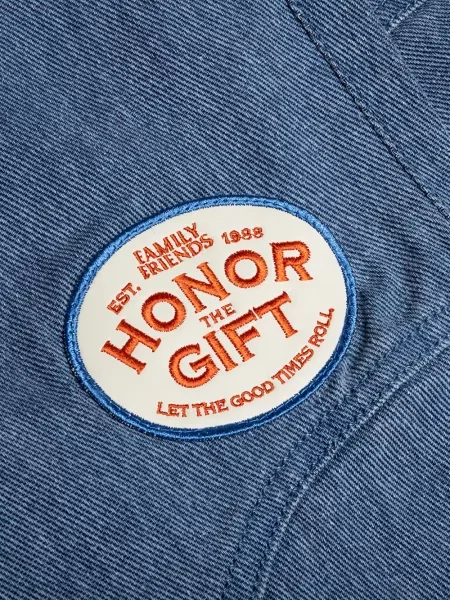 Pantaloni Honor The Gift cu autograf albastru