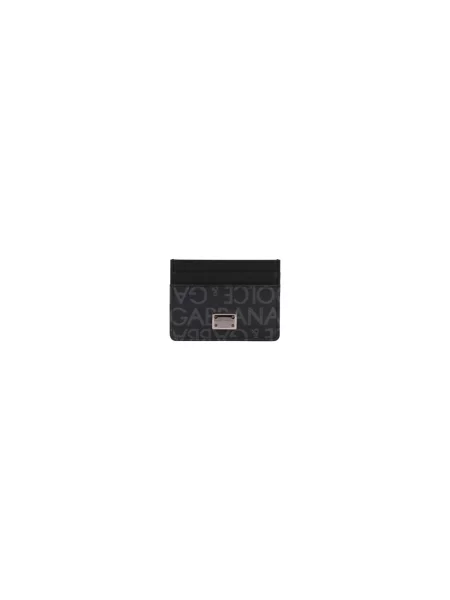 Portfel Dolce And Gabbana żakardowy czarny