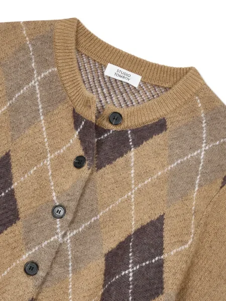 Cardigan Studio Tomboy cu model argyle