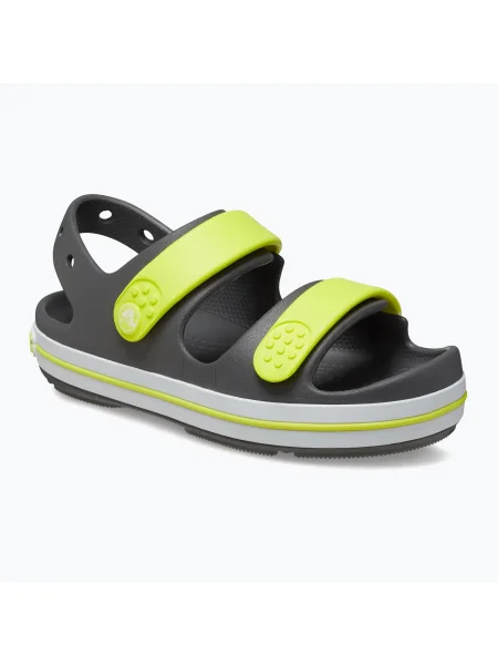 Crocs Crocband Cruiser Тоддлър сандали шистово сиво/киселинно сиво