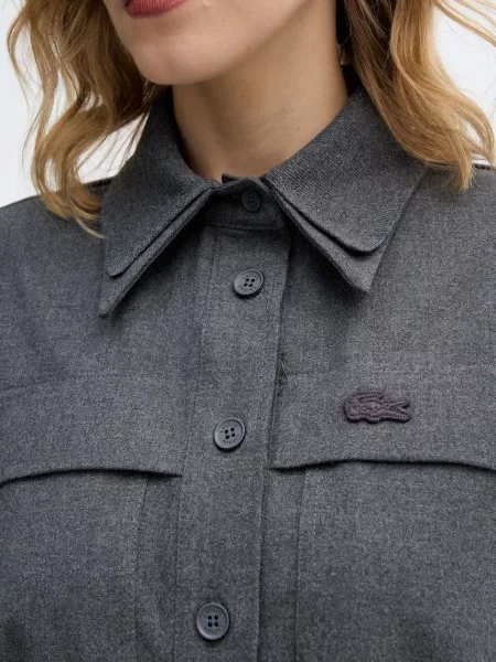 Сукня Lacoste midi пряма сірий