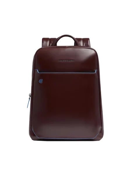 Torba na laptopa Piquadro skórzana brązowa