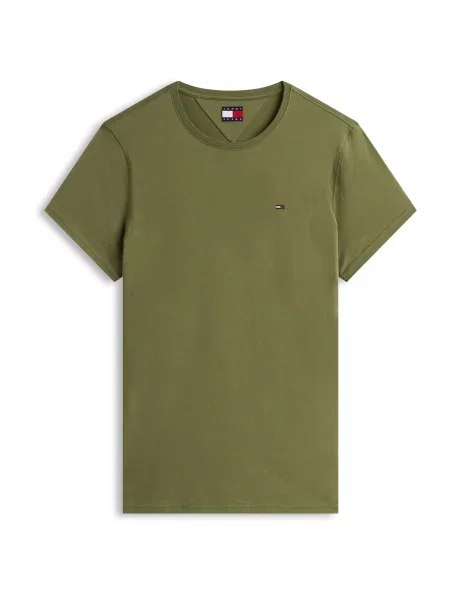 Tommy Jeans Majica temno zelena kaki