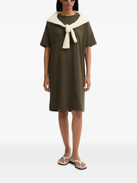 Scurt rochie mini Marc O'polo cu decolteu rotund verde