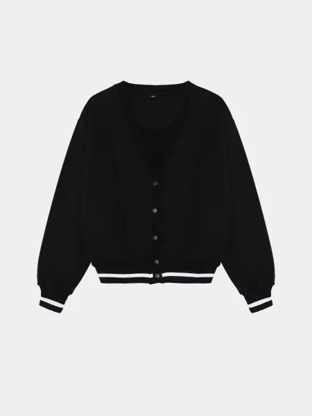 Дитячий Кардиган Reporter Young білий/чорний білий