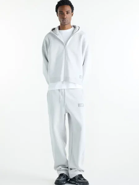 Флисовые спортивные штаны New Balance серые