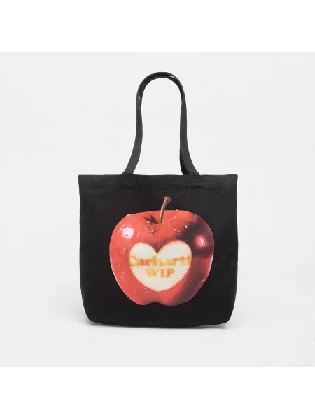 Geantă shopper Carhartt Wip din canvas cu imagine negru