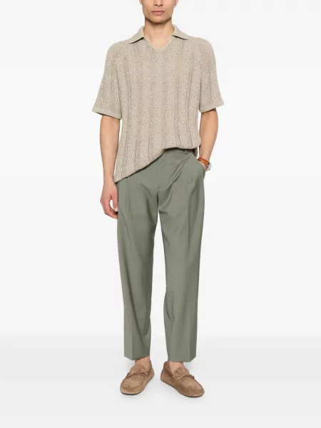 Pantaloni Briglia 1949 plisate verde