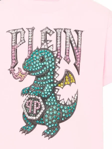 Gyerek póló Philipp Plein rózsaszín