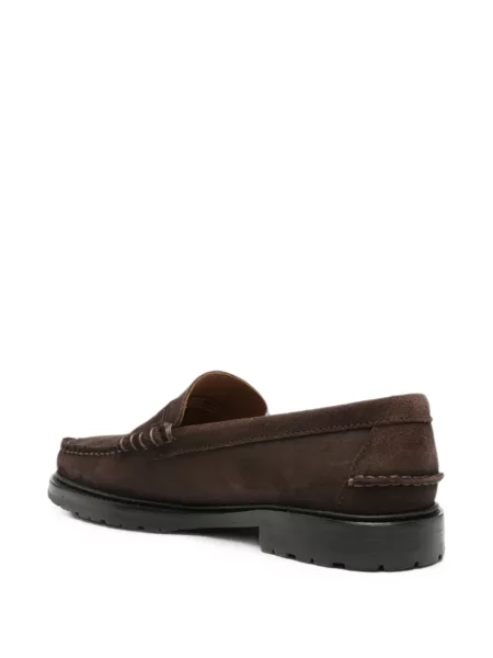Pantofi loafer Sebago din piele de căprioară maro