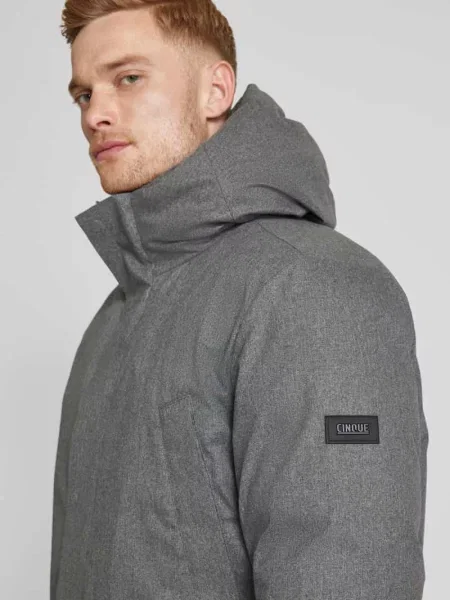 Płaszcz parka z kapturem model „Resistor” Cinque