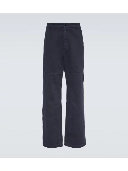 Hlače z ravnimi hlačnicami Dolce&gabbana modra