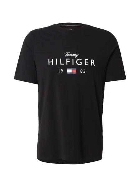 TOMMY HILFIGER Tricou BRAND LOVE roșu alb negru