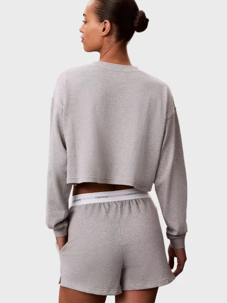 Лонгслів Calvin Klein з джерсі сірий
