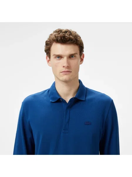 Поло Lacoste синее