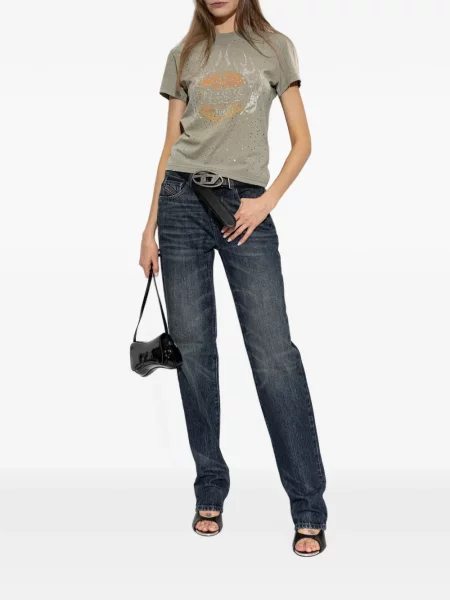 Tricou Diesel cu imagine verde