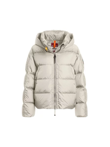 Kurtka puchowa Parajumpers z kapturem beżowa