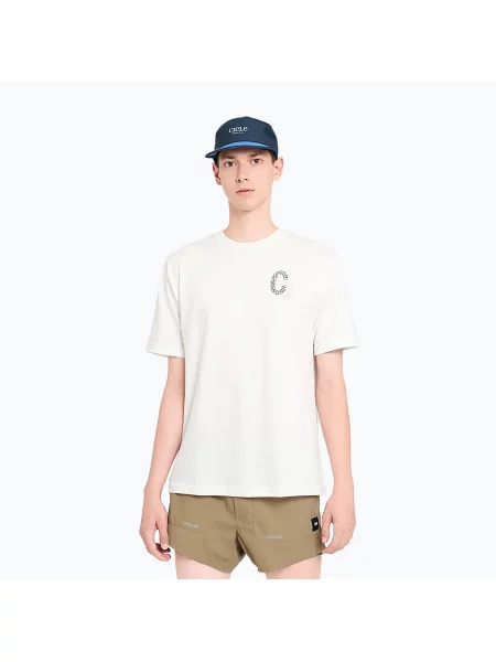 Koszulka do biegania Ciele Athlteics NSP HV 'C" off white biała