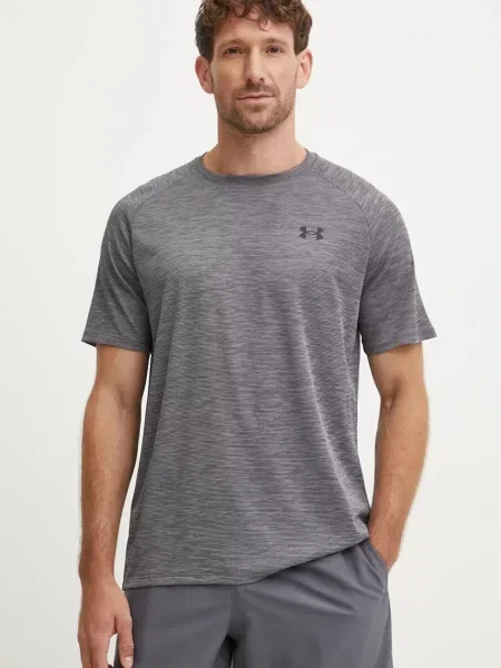 Under Armour tréninkové tričko Tech Textured šedé