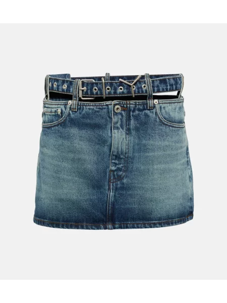 Fustă din denim Y/project albastru