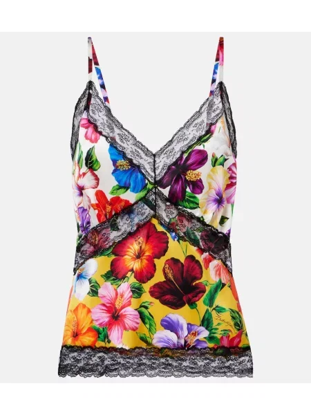 Maiou Dolce&gabbana de mătase cu model floral