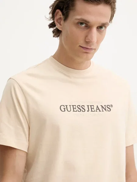 Футболка Guess Jeans с принтом черная