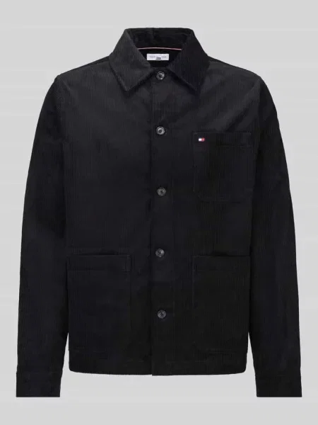 Koszula casualowa z czystej bawełny o kroju regular fit Tommy Hilfiger czarna