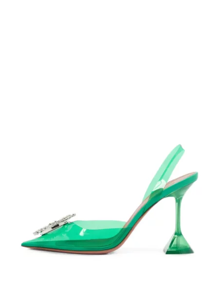 Pantofi cu toc Amina Muaddi verde