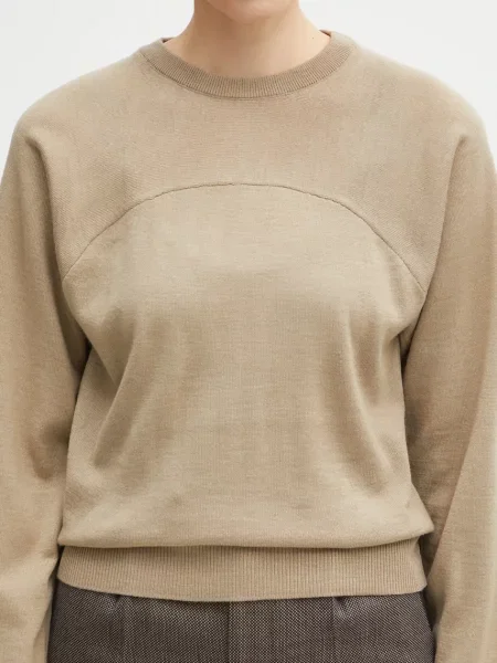 Легкий свитер Mm6 Maison Margiela бежевый