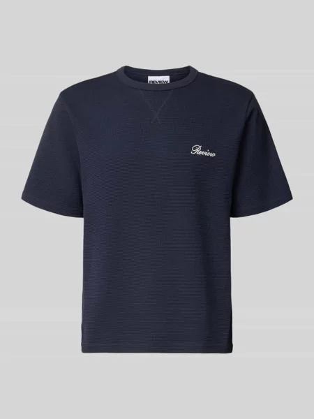 T-shirt z przeszyciem z logo Review