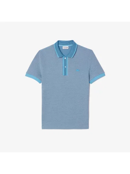 Поло Lacoste голубое