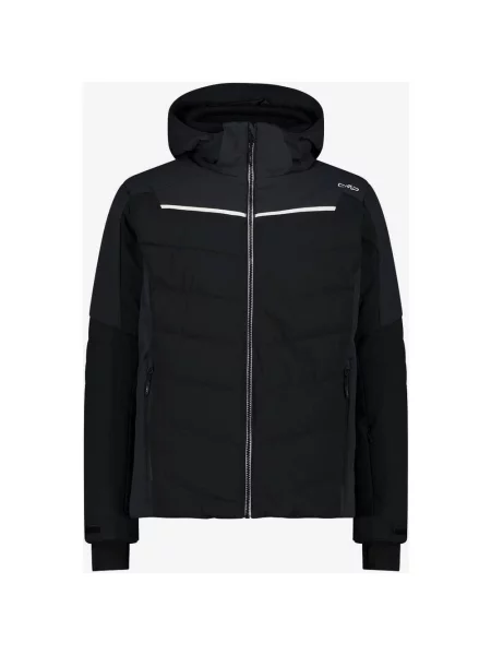 Kurtka z kapturem CMP Mechanical Stretch Ski szara 54 czarna