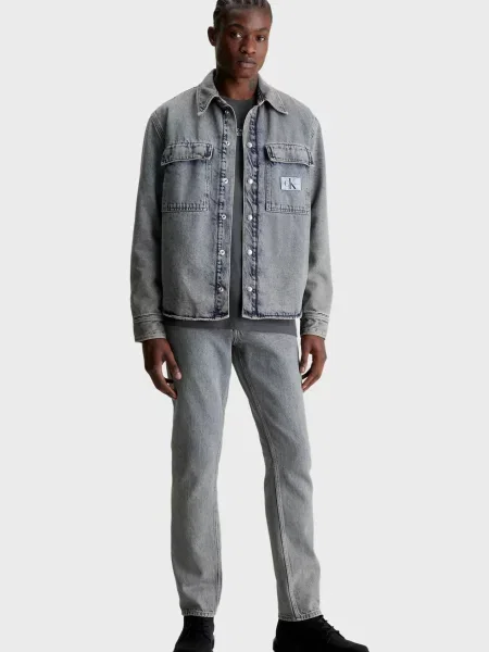 Прямі джинси Calvin Klein Jeans блакитні