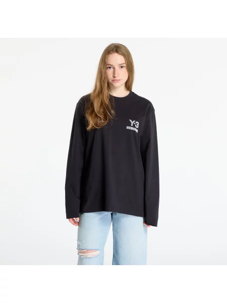 Длинный лонгслив Y-3 с длинным рукавом черный