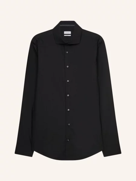 Seidensticker Koszula Biznesowa O Kroju Slim Fit schwarz czarna