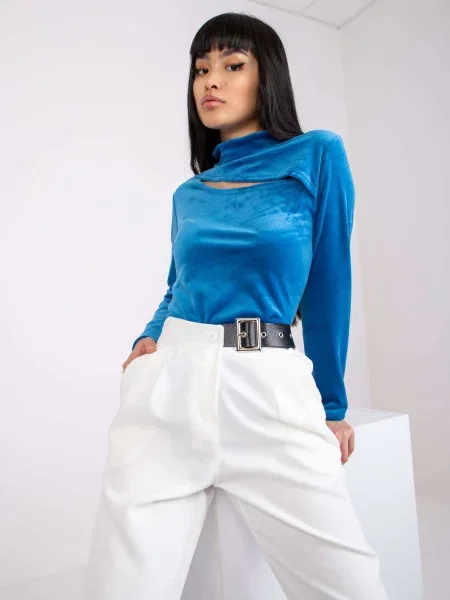 Bluză Fashionhunters albastru