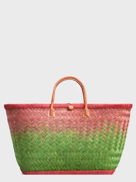 Le Comptoir de la plage Пляжна сумка Солома зелений