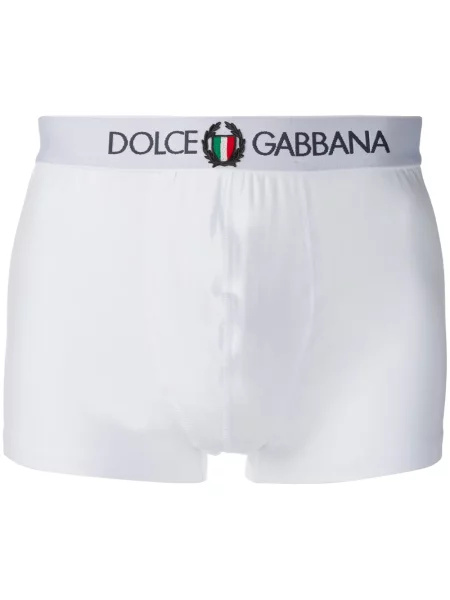 Boxeri Dolce & Gabbana cu broderie alb