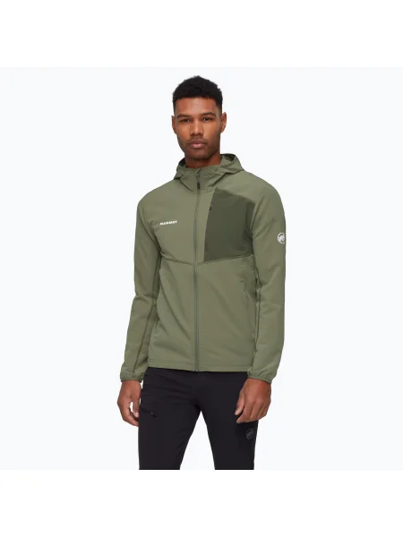 Női trekking pulóver Mammut Madris Light ML Hooded mocsár Mammut Madris Light ML Hooded mocsár. Méret: XL zöld