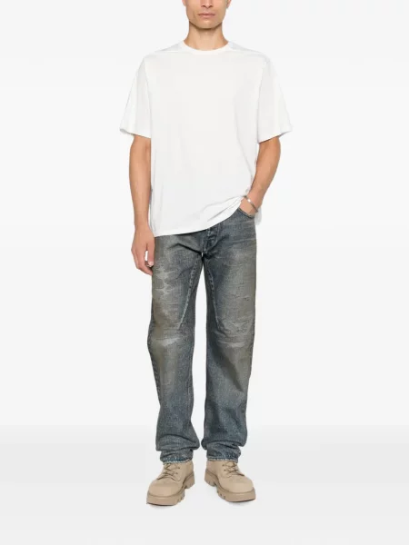 Tricou Rick Owens cu decolteu rotund alb